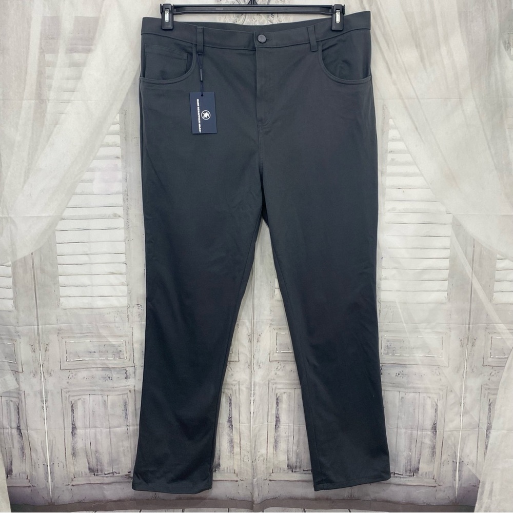 Black Straight-Leg Pants